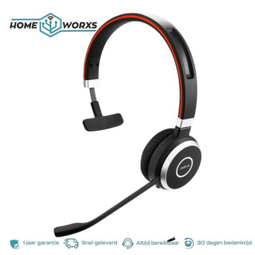 ACTIE: Jabra Evolve 65 Mono Headset draadloos Bluetooth REF, Computers en Software, Headsets, Gaming headset, Inklapbare microfoon