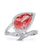 Zonder minimumprijs - Statement ring - 14 karaat Witgoud -