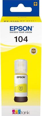 Epson 104 EcoTank - Inktfles / Geel, Ophalen of Verzenden, Zo goed als nieuw