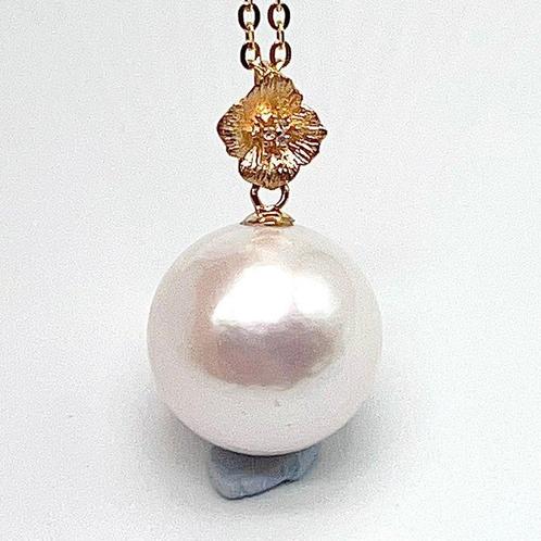 Zonder Minimumprijs - Hanger - 18 karaat Geel goud Parel -, Sieraden, Tassen en Uiterlijk, Antieke sieraden