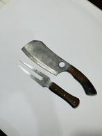 Keukenmes - Set Amerikaanse slagersbijl en vork -