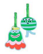 HEMA Bagagelabels monsters - 2 stuks, Sieraden, Tassen en Uiterlijk, Koffers, Verzenden, Nieuw