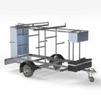 Steigeraanhanger Euroscaffold 305cm x 750kg Afsluitbaar, Ophalen of Verzenden, Nieuw