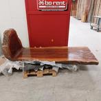 Boomstam tafel L shape tropisch hardhout, 2025, Huis en Inrichting, Nieuw