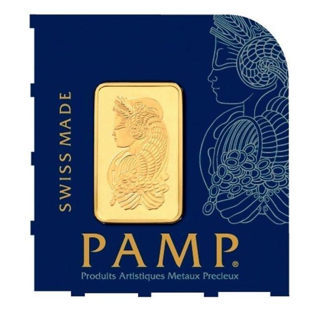 1 gram - Goud - 1g PAMP Suisse Lady Fortuna Multigram 9999, Postzegels en Munten, Edelmetalen en Baren