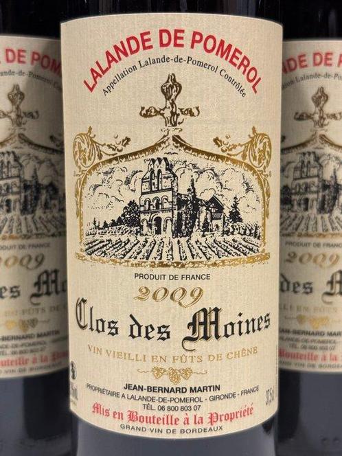 2009 Clos des Moines - Lalande-de-Pomerol - 12 Halve flessen, Verzamelen, Wijnen