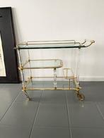 Trolley - Perspex, Glas - Vintage Italiaanse barwagen, Nieuw