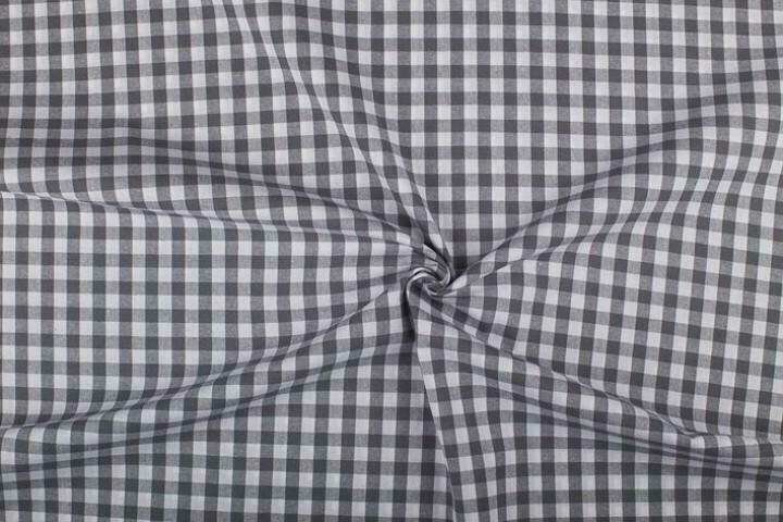 Brabants bont stof - 10mm geruit, Hobby en Vrije tijd, Stoffen en Lappen, 120 cm of meer, 200 cm of meer, Grijs, Nieuw, Katoen