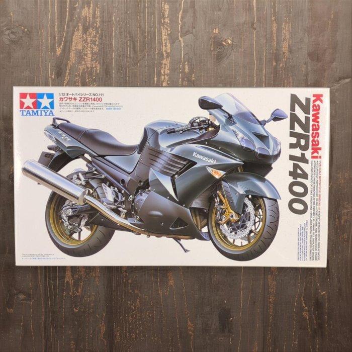 Tamiya - Speelgoedauto Kawasaki ZZR1400 – 1/12 Scale Full, Hobby en Vrije tijd, Modelauto's | 1:5 tot 1:12