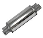 Demper 51mm dubbel ovaal 185/115mm 315mm lang RVS Simons, Ophalen of Verzenden, Nieuw