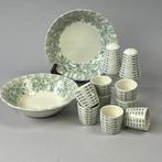 Ontbijtservies (12) - Barrets Fine Tableware England - Green