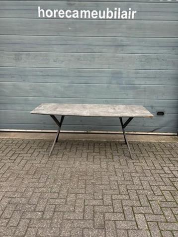 Gebruikte Horecatafel (190x90cm) - T1452 - Vintage/Café beschikbaar voor biedingen