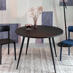 *WOONWINKEL* Bodio Mo Ronde Eettafel Zwart Teak Hout, Huis en Inrichting, Verzenden, Nieuw