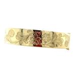 Vintage gouden bangle met gravure 14 krt, Ophalen of Verzenden, Nieuw