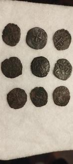 Frankrijk, Avignon. Lot 9 monnaies de Pâtards XIVe-XVe