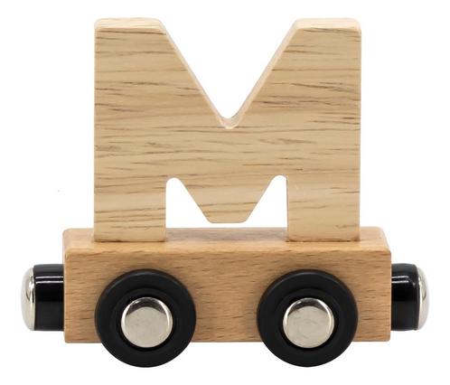 Tryco Houten Naturel Lettertrein - Letter M TR-353060, Kinderen en Baby's, Kinderkamer | Inrichting en Decoratie, Nieuw, Verzenden