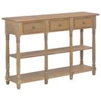 vidaXL Wandtafel 110x30x76 cm bewerkt hout, Huis en Inrichting, Minder dan 50 cm, 100 tot 150 cm, Verzenden, Nieuw