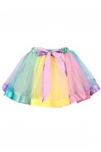 Tutu Pastel Regenboog Petticoat XS S 140 146 152 158 164 Tul, Nieuw, Carnaval, Maat 34 (XS) of kleiner, Ophalen of Verzenden