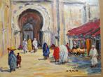 Bruno Retaux (1947) - Porte à Marrakech, Maroc, Antiek en Kunst