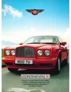 1991 BENTLEY CONTINENTAL R BROCHURE ENGELS, Boeken, Nieuw, Author