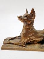 Charles Louis Eugène Virion (1865-1946) - sculptuur, Chien