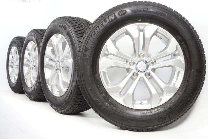 Mercedes GLC X253 17 inch velgen + Winterbanden Michelin ZGA, Auto-onderdelen, Banden en Velgen, Velg(en), Gebruikt, 17 inch, Winterbanden