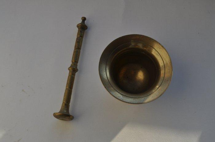Vijzel en stamper - Brons, Antiek en Kunst, Curiosa en Brocante