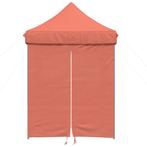 Partytent inklapbaar pop-up met 4 zijwanden terracottakle..., Verzenden, Nieuw, 2 meter of meer, Partytent