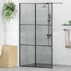 vidaXL Inloop Douche Wand Zwart 115 x 195 cm gehard glas, Verzenden, Nieuw
