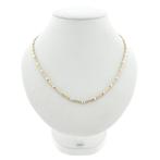 Midas bicolor gouden staafjes schakelketting, Ophalen of Verzenden, Gebruikt, Overige kleuren, Goud