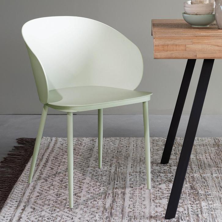 *WOONWINKEL* Kunststof Kuipstoel Mint Polypropyleen, Huis en Inrichting, Stoelen, Nieuw, Kunststof, Verzenden