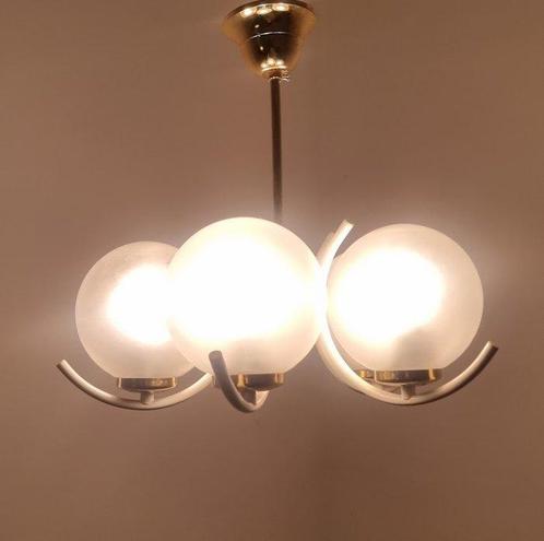 Kroonluchter - Sputnik Kugellamp - metaal, glas, Antiek en Kunst, Antiek | Lampen