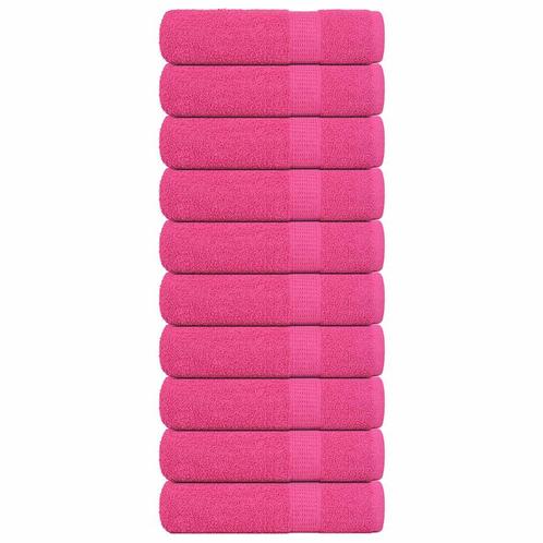 vidaXL Handdoeken 10 st 50x100 cm 360 g/m² 100% katoen roze, Huis en Inrichting, Badkamer | Badtextiel en Accessoires, Roze, Nieuw