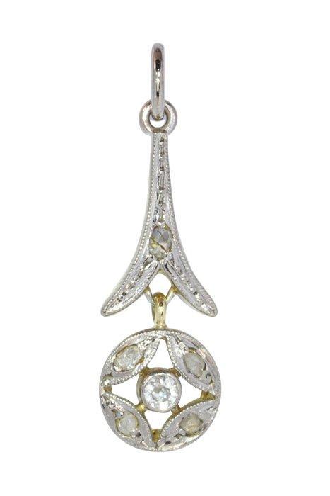 Zonder Minimumprijs - Hanger - 18 karaat Geel goud - Diamant, Sieraden, Tassen en Uiterlijk, Antieke sieraden