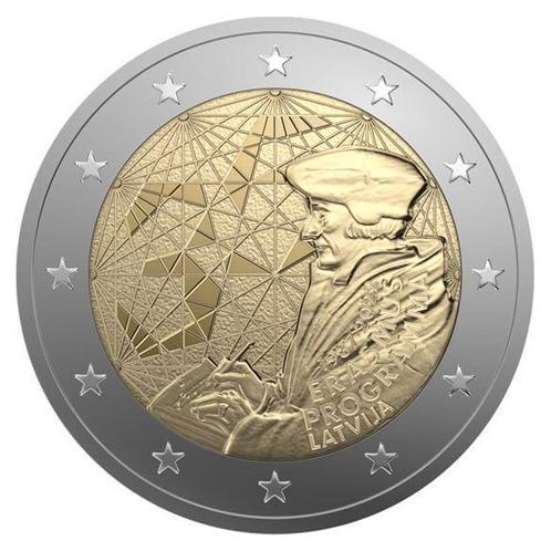 Letland 2 Euro Erasmus 2022 UNC, Postzegels en Munten, Munten | Europa | Euromunten, Verzenden