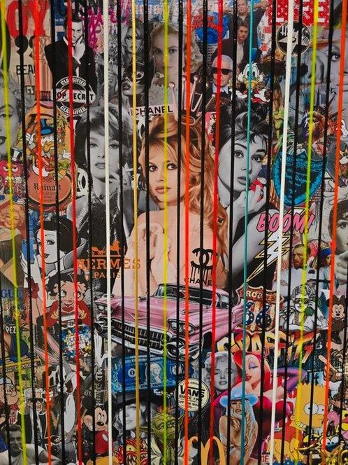Elmago - B.b pop art celebrity(large)No reserve, Antiek en Kunst, Kunst | Schilderijen | Modern