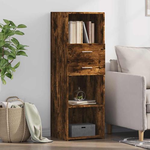 vidaXL buffetkast 40x42,5x124 cm bewerkt hout gerookt, Huis en Inrichting, Kasten | Buffetkasten, 25 tot 50 cm, Nieuw, Overige houtsoorten