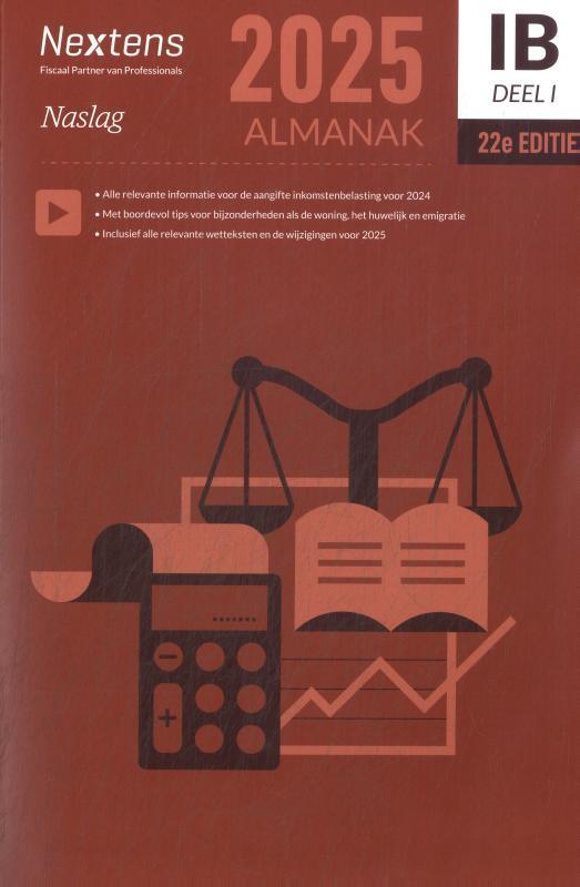 Nextens IB Almanak | deel 1   2025 9789035200272, Boeken, Studieboeken en Cursussen, Zo goed als nieuw, Verzenden