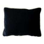 half kussen fluweel goud zwart 35x45cm, Verzenden, Nieuw