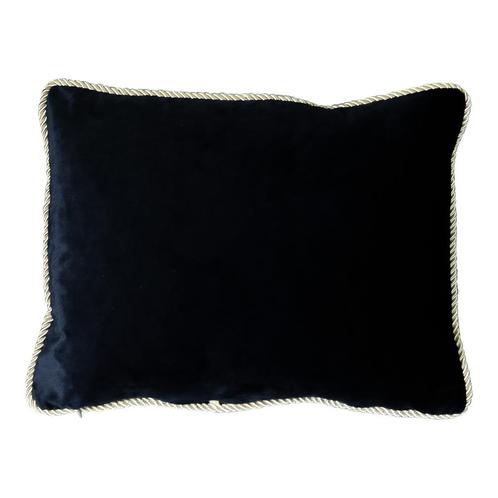 half kussen fluweel goud zwart 35x45cm, Huis en Inrichting, Woonaccessoires | Overige, Verzenden