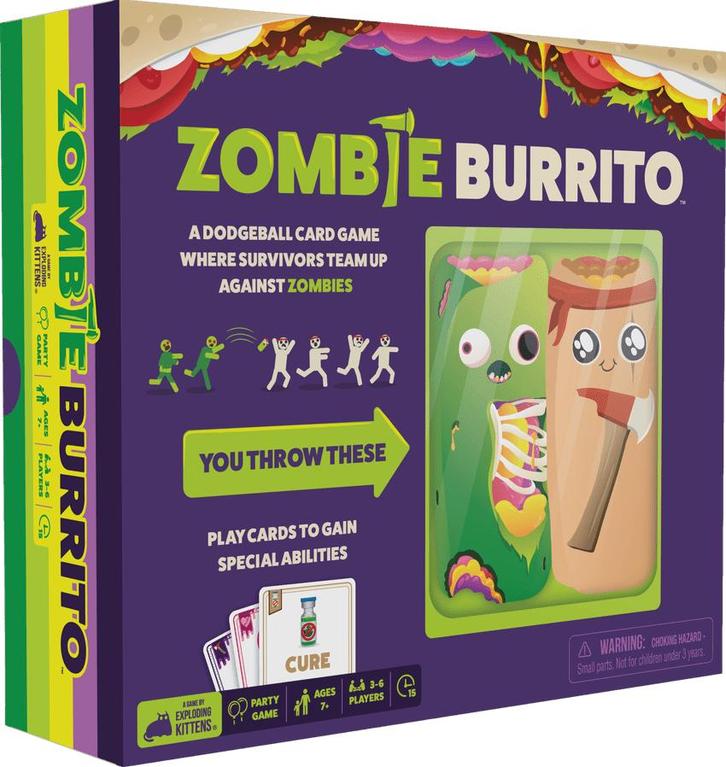 Zombie Burrito - Party game | Exploding Kittens -, Hobby en Vrije tijd, Gezelschapsspellen | Bordspellen, Nieuw, Verzenden