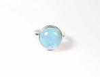aquamarijn Ring/cabochon/nieuw- 5.58 g - (1), Verzamelen, Mineralen en Fossielen