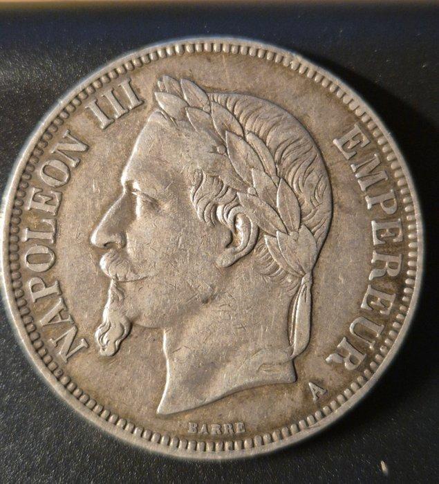 Frankrijk. Napoléon III. 5 Francs 1870-A, Paris (Zonder, Postzegels en Munten, Munten | Europa | Euromunten