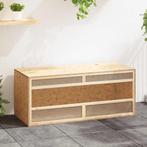 vidaXL Terrarium 120x50x50 cm bewerkt hout, Verzenden, Nieuw