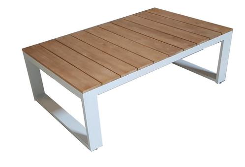 Bijzet tafel Melton 70X110X37.5  Acacia/Aluminium The, Tuin en Terras, Tuintafels, Nieuw, Verzenden