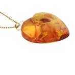 Barnsteen - 18 karaat - Geel goud, Zilver - Hanger -, Antiek en Kunst