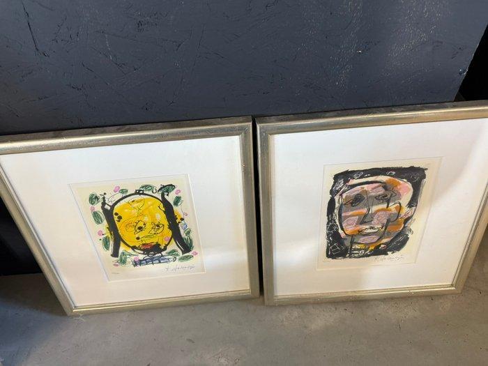 Kees Salentijn (1947) - Faces [2], Antiek en Kunst, Antiek | Overige Antiek