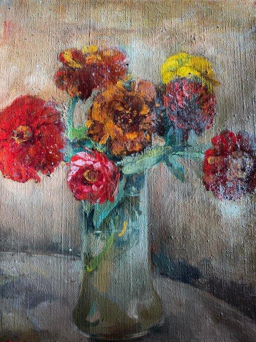 Donato Frisia (1883-1953) - Fiori, Antiek en Kunst, Kunst | Schilderijen | Klassiek