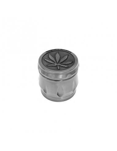 Embossed Kruidengrinder Leaf Zilver, Verzamelen, Rookartikelen, Aanstekers en Luciferdoosjes, Nieuw, Ophalen of Verzenden