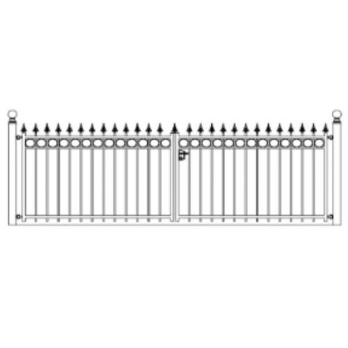 Hekwerk Pro Dubbele sierpoort Monaco h80 x b211cm recht, Tuin en Terras, Schuttingen, Nieuw, Ophalen of Verzenden